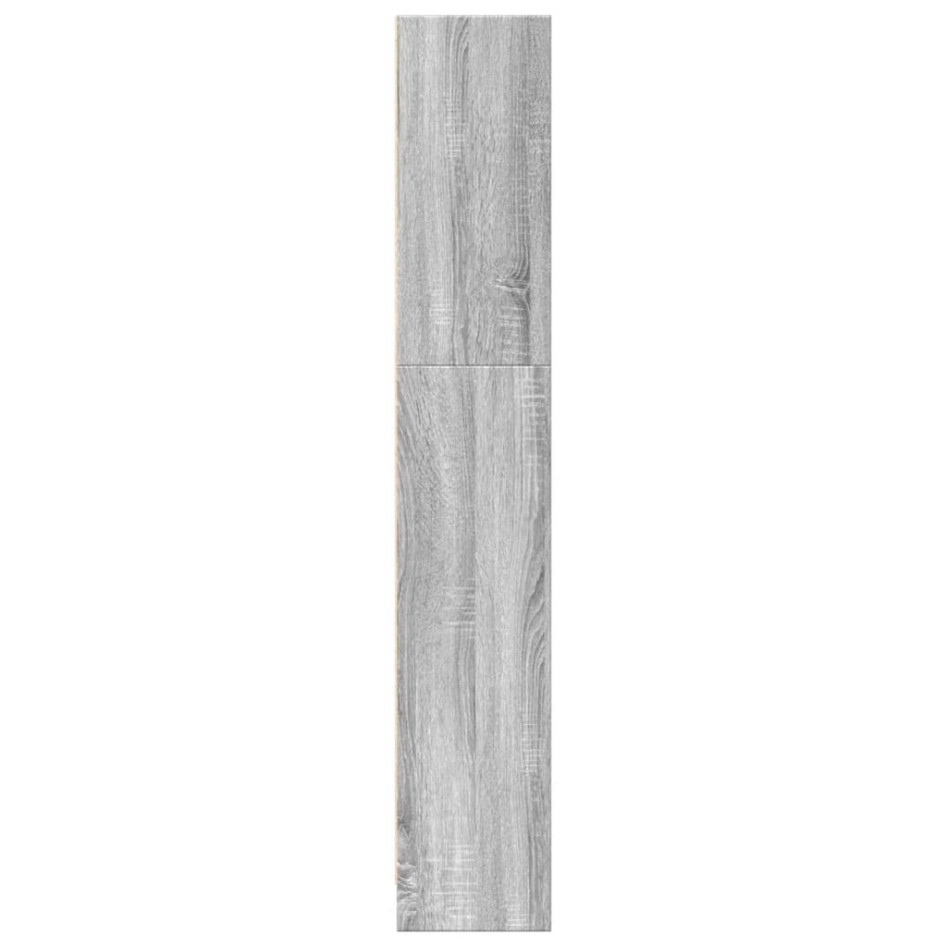 Estantería de madera de ingeniería gris Sonoma 80x24x143
