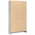 Estantería de madera de ingeniería gris Sonoma 80x24x143