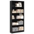 Estantería madera de ingeniería negro 80x24x176