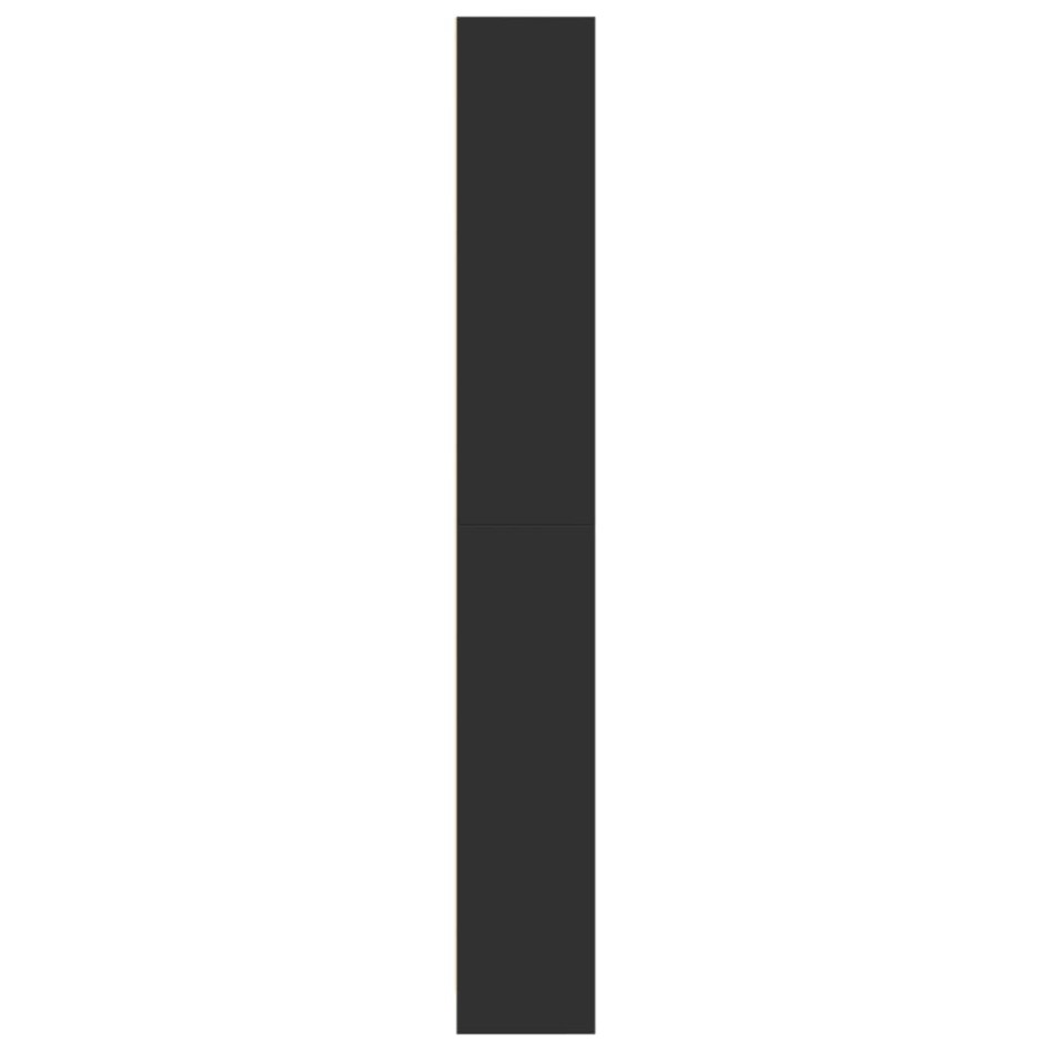 Estantería madera de ingeniería negro 80x24x176