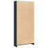 Estantería madera de ingeniería negro 80x24x176
