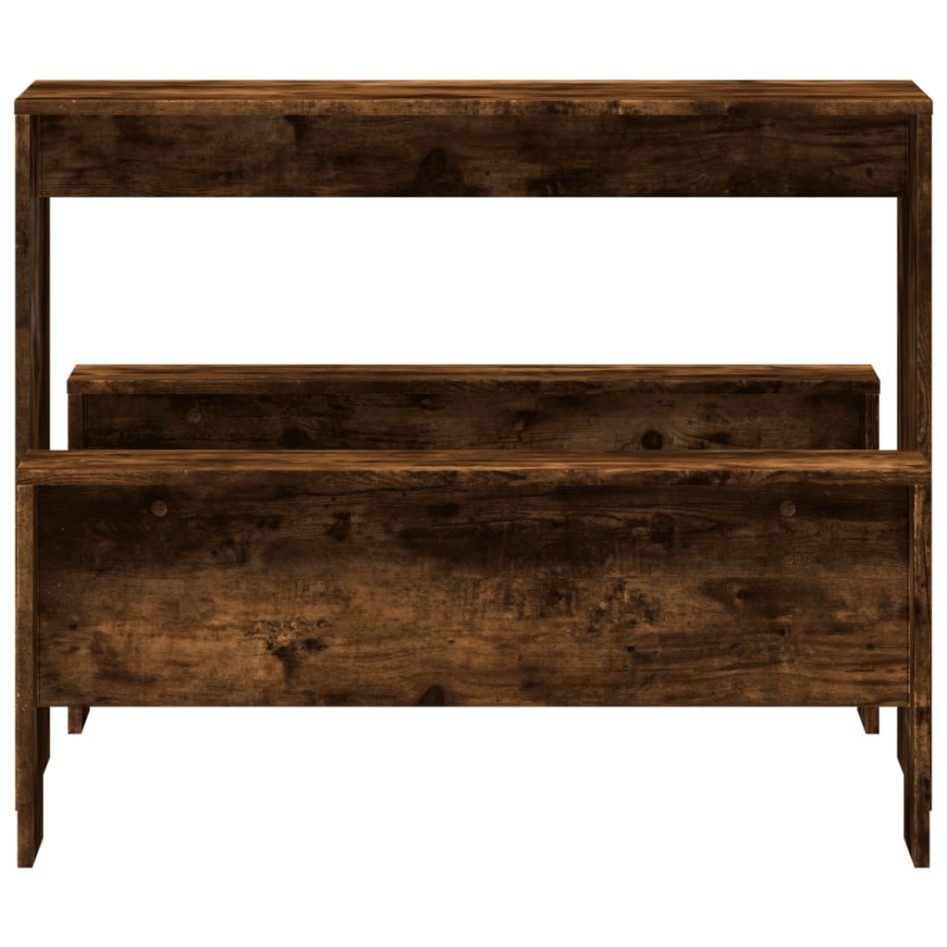 Mesa y bancos de comedor 3 pzas madera ingeniería roble