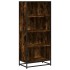 Estantería madera de ingeniería roble ahumado 60x35x139