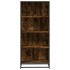 Estantería madera de ingeniería roble ahumado 60x35x139