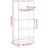 Estantería madera de ingeniería roble ahumado 60x35x139