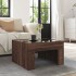 Mesa de centro con Infinity LED marrón roble 50x50x30