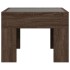 Mesa de centro con Infinity LED marrón roble 40x40x30