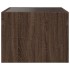Mesa de centro con Infinity LED marrón roble 40x40x30