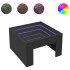 Mesa de centro con Infinity LED negro 50x50x30