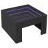 Mesa de centro con Infinity LED negro 50x50x30