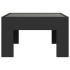 Mesa de centro con Infinity LED negro 50x50x30