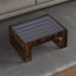 Mesa de centro con Infinity LED roble ahumado 70x53x30