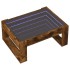 Mesa de centro con Infinity LED roble ahumado 70x53x30