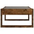 Mesa de centro con Infinity LED roble ahumado 70x53x30