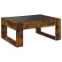 Mesa de centro con Infinity LED roble ahumado 70x53x30