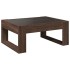 Mesa de centro con Infinity LED marrón roble 70x53x30