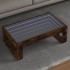 Mesa de centro con Infinity LED roble ahumado 90x53x30
