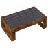Mesa de centro con Infinity LED roble ahumado 90x53x30