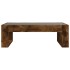 Mesa de centro con Infinity LED roble ahumado 90x53x30