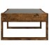 Mesa de centro con Infinity LED roble ahumado 90x53x30