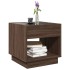 Mesa de centro con Infinity LED marrón roble 50x50x50