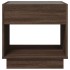 Mesa de centro con Infinity LED marrón roble 50x50x50