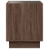 Mesa de centro con Infinity LED marrón roble 50x50x50