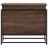 Caja de almacenaje con tapa madera marrón roble 60x40x51,5
