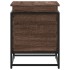 Caja de almacenaje con tapa madera marrón roble 60x40x51,5