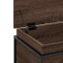 Caja de almacenaje con tapa madera marrón roble 60x40x51,5