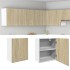Armario de pared madera ingeniería roble Sonoma 50x31x60