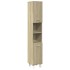 Armario de baño madera ingeniería roble Sonoma 30,5x30x179