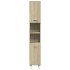 Armario de baño madera ingeniería roble Sonoma 30,5x30x179