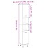 Armario de baño madera ingeniería roble Sonoma 30,5x30x179
