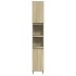 Armario de baño madera contrachapada roble Sonoma 30x30x190