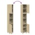 Armario de baño madera contrachapada roble Sonoma 30x30x190