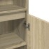 Armario de baño madera contrachapada roble Sonoma 30x30x190