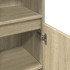 Armario de baño madera contrachapada roble Sonoma 30x30x100