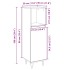 Armario de baño madera contrachapada roble Sonoma 30x30x100