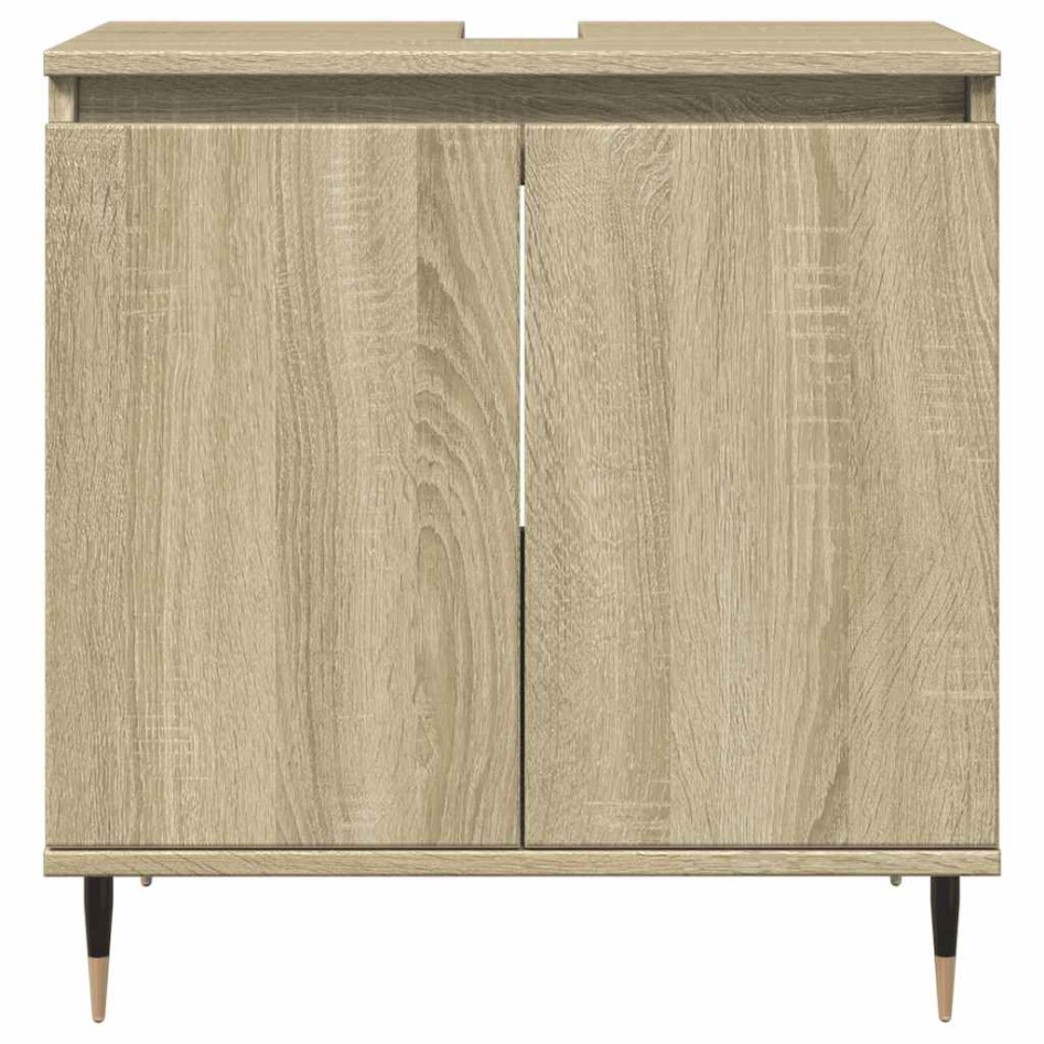 Armario de baño madera de ingeniería roble Sonoma 58x33x60
