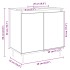 Armario de baño madera de ingeniería roble Sonoma 58x33x60