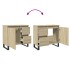 Armario de baño madera contrachapada roble Sonoma 65x33x60