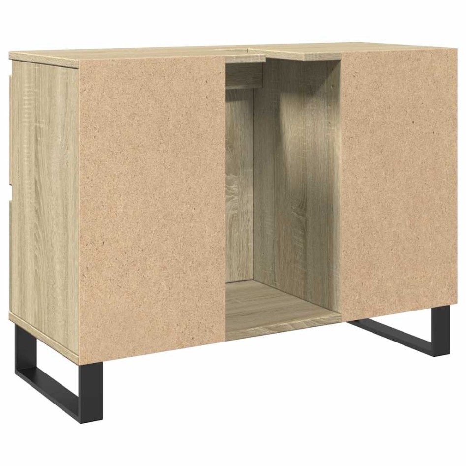 Mueble de baño madera de ingeniería roble Sonoma 80x33x60