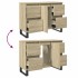 Mueble de baño madera de ingeniería roble Sonoma 80x33x60