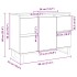 Mueble de baño madera de ingeniería roble Sonoma 80x33x60