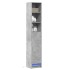 Aparador con LED madera ingeniería gris hormigón 36x32,5x200
