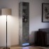 Aparador con LED madera ingeniería gris hormigón 36x32,5x200
