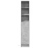 Aparador con LED madera ingeniería gris hormigón 36x32,5x200