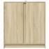 Aparador con LED madera de ingeniería roble Sonoma 77x34x85