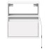 Mueble de TV de pared con luces LED blanco 41x31x45